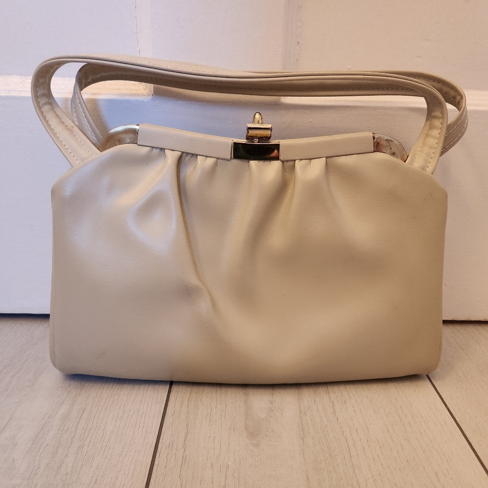 👜Vintage Light Beige 60's Purse👜